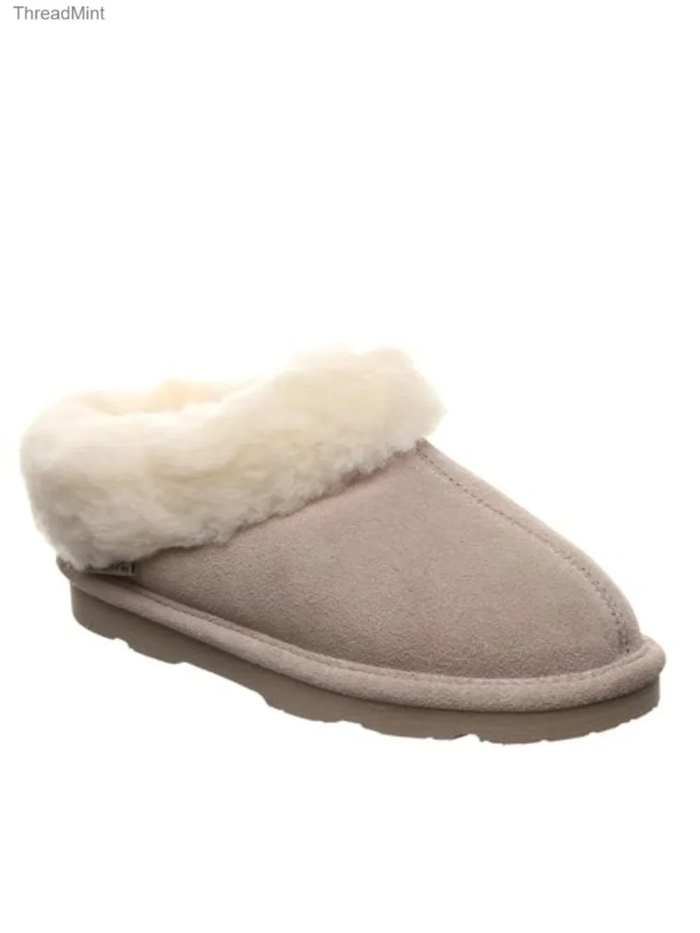 Girls Wool Blend Suede Bootie Slippers Water Repellent Pull-On